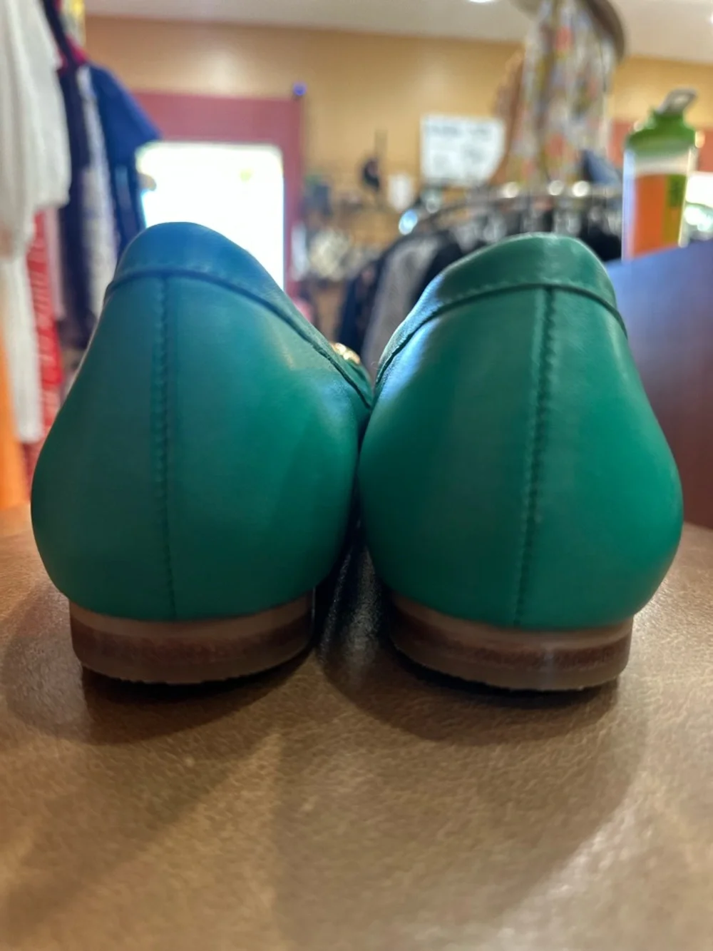 Talbots Green Leather Horsebit Loafers new without tags size 8.5 - Picture 7 of 8